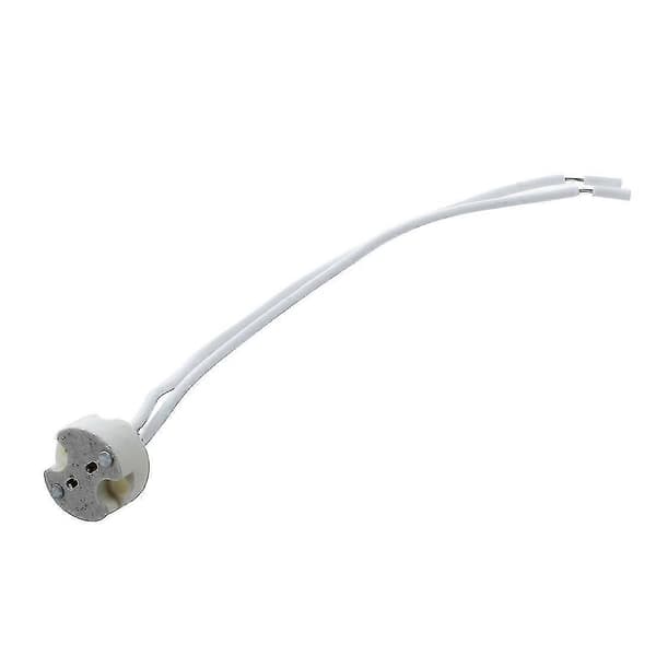 [LCS]15 stk. hvit MR16 GU5.3 keramisk sokkel LED lys lampeholder-AK