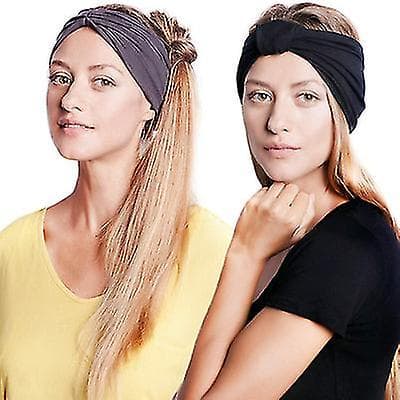 [LCS] Yoga Elastisk Pandebånd Kompatibel med Hårstyling Samt Yoga black