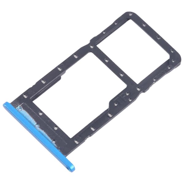 För Alcatel 1SE 2020 5030 SIM-kortfack + Micro SD-kortfack Blue