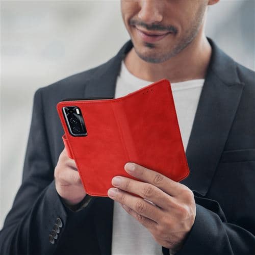 [LCS]? Vivo Y70 Ultra Resistant Soft Touch Plånboksfodral - Röd