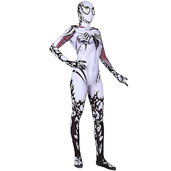 Cosplay Kostume Komplet Sæt Zentai Tørklæde Kappe Uniformer Anime Tøj White XXL