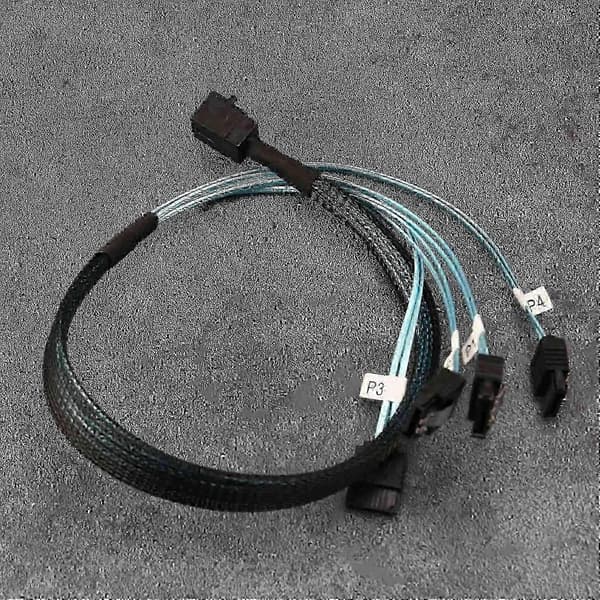 SFF-8643 til SATA Forward Breakout-kabel, intern Mini til SATA-adapter for RAID-kontroller