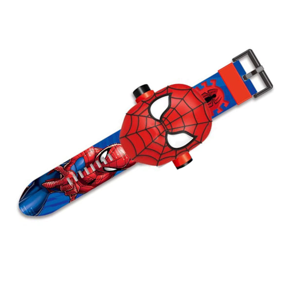 Söt tecknad armbandsurleksak för barn Hög precision Projektorklocka för barn Leksak för 3 till 8 år gamla pojkar och flickor för Spiderman 0.4