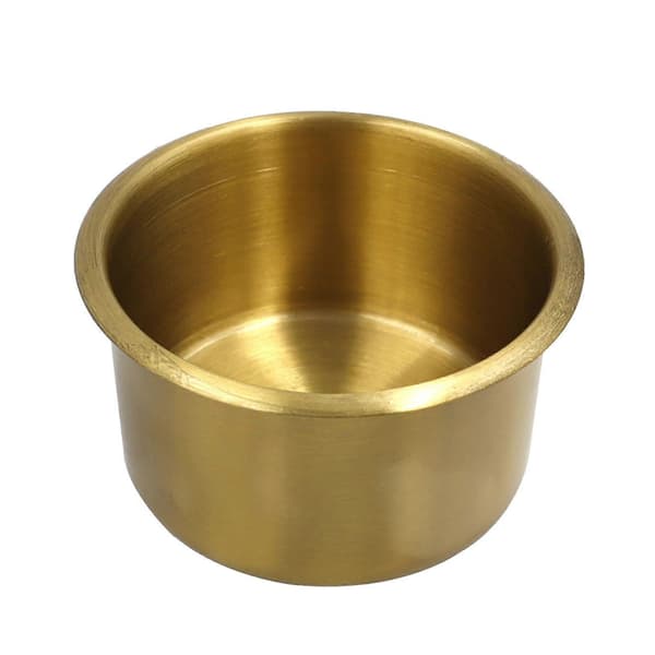 Forsænket kopholder i rustfrit stål til lastbil, marine, autocamper 9x5.5cm