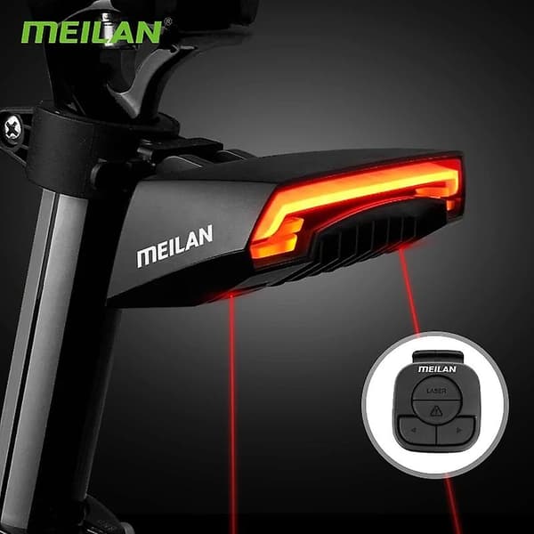 [LCS]MEILAN Cykelbaklykta Trådlös Fjärrkontroll Blinkers MTB Smart Broms