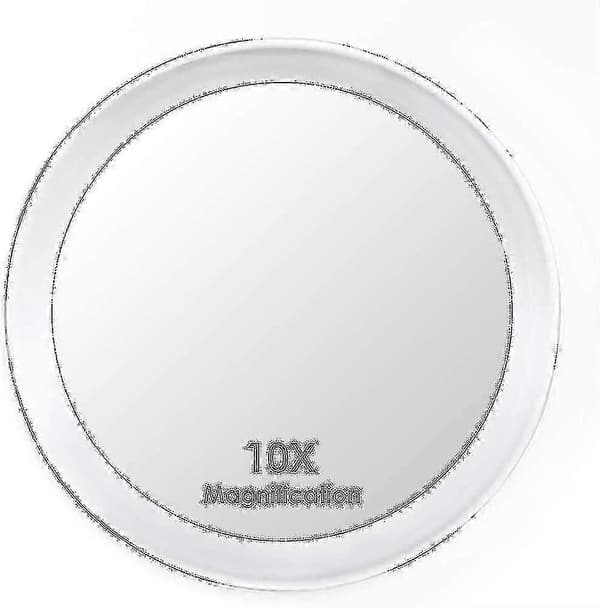 WXH10x Forstørrelsesspejl 3 Sugekopper Makeupspejl