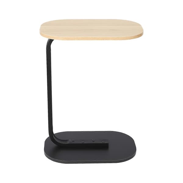 [LCS] C-formet Sidebord Fritstående Sofabord Log Black
