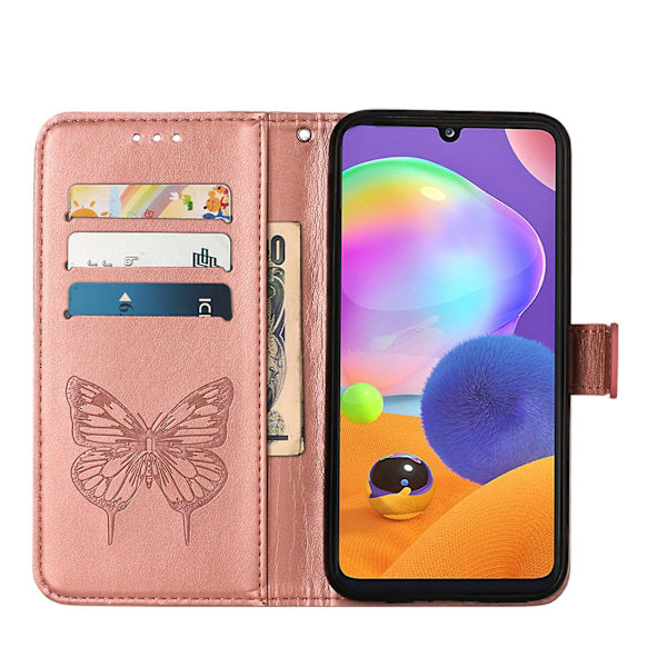 Fodral för Samsung Galaxy A31 Flipfodral Premium Läder Emb