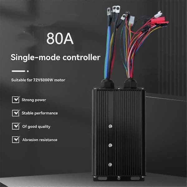 Ebike Controller 72V 80A 5000W Fyrkantsvåg Enkelläge