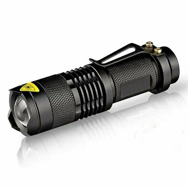 LED Super Ljus Ficklampa Polislampa Kraftfull Campinglampa Ljus Laddningsbar
