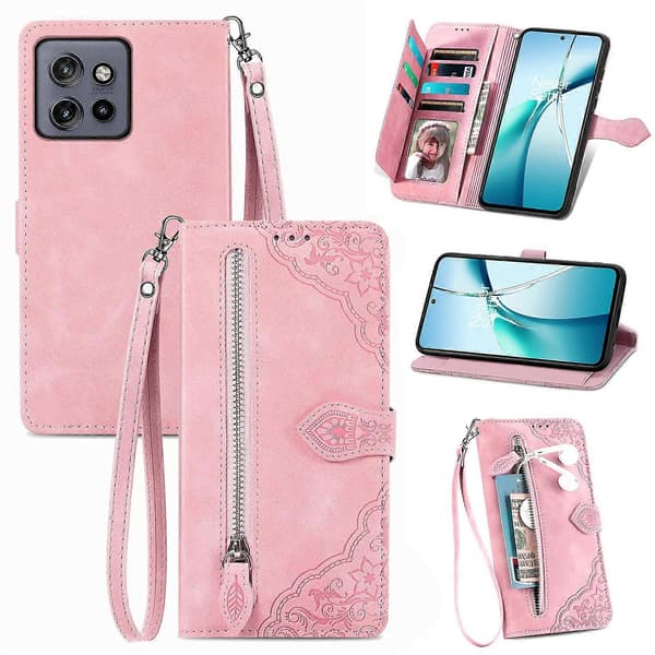 [LCS] För Motorola Edge 50 Neo 5G Mobilskal Multicolor Pink