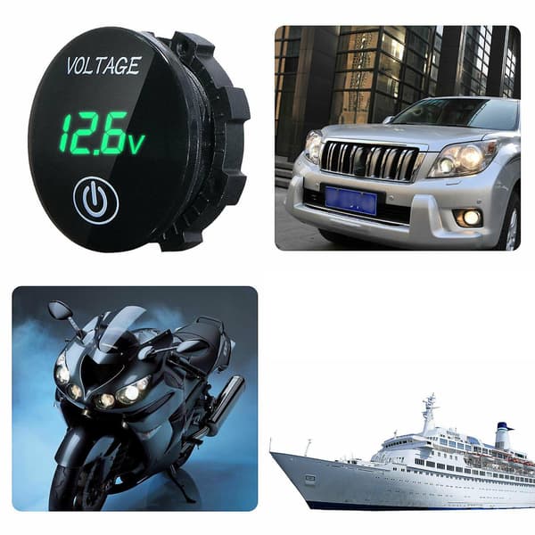 [LCS]Digital Voltmeter Spenningsmåler Blue