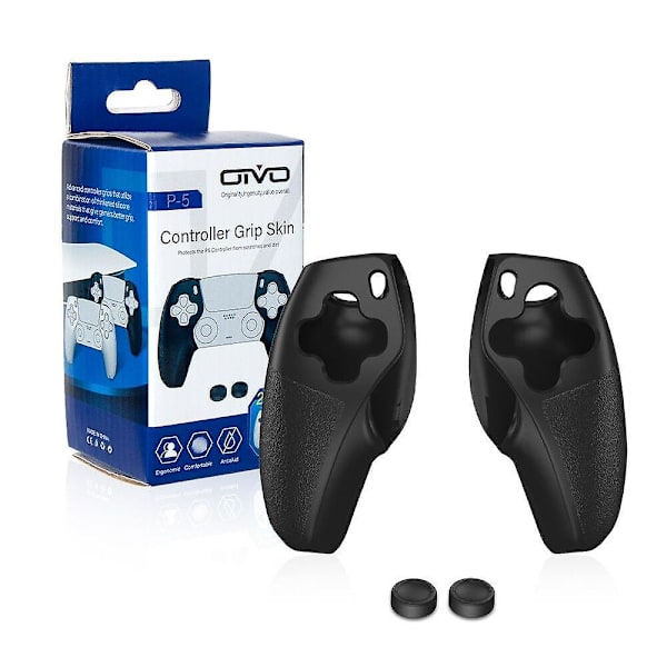 Kontrollerdeksel skin keycap for Sony PS5 PlayStation PlayStation PS 5 Dualsense spilltilbehør gamepad joysticks spill Black