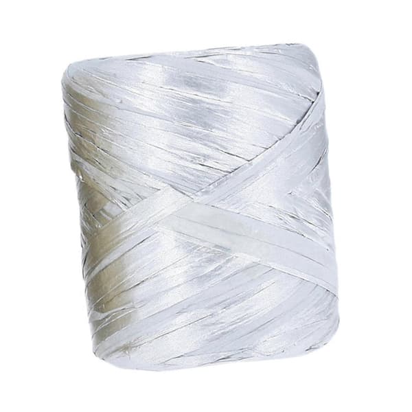 Raffia Pappersband Förpackningspapper Snöre Band för Förpackning Inslagning Buketter Silver Silver