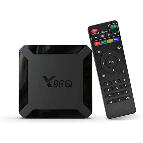X96Q Android 10.0 Strømming Mediaspiller 4K Quad-Core TV-boks All