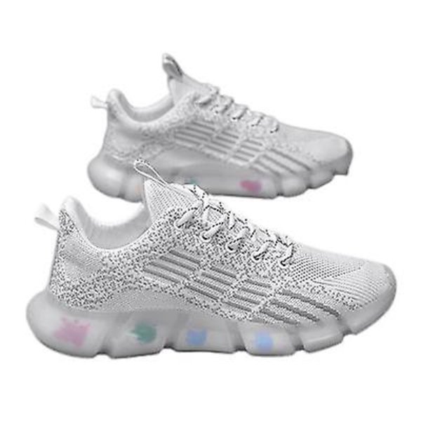 Herre Åndbare Sportssko Øger Fritids Trendy Sko M2200 white 43