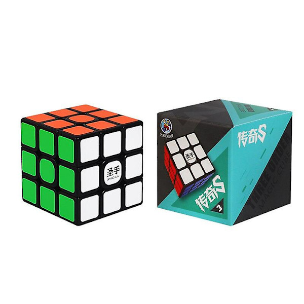 3x3 Legend S Magic-cube Svart 3x3x3 Speed Cubes 5.6cm Profesjonell Puslespill Roterende Glatte Cubos Magicos Leker
