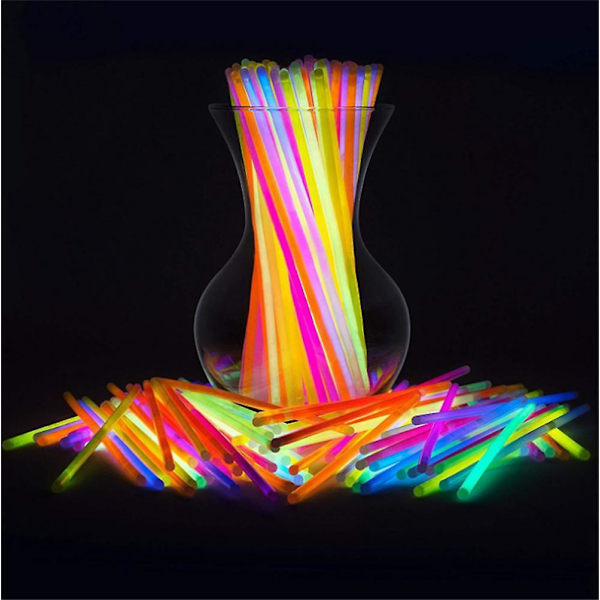 100 Glow Sticks Bulk Party Supplies med 8" Glowsticks och kontakter