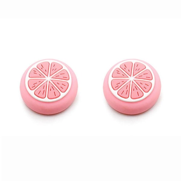 Rosa sakura katt silikon analog tumgrepp skydd för Nintendo Switch/Lite NS Joy-Con handkontrollspakar skydd för Joy Con-överdrag Fruit2pink