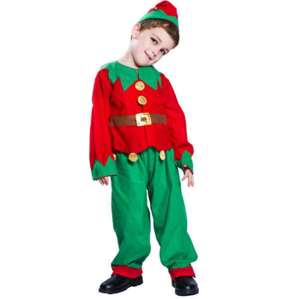 Juleutkledning Foreldre-barn Grønn Julekostyme Boy M