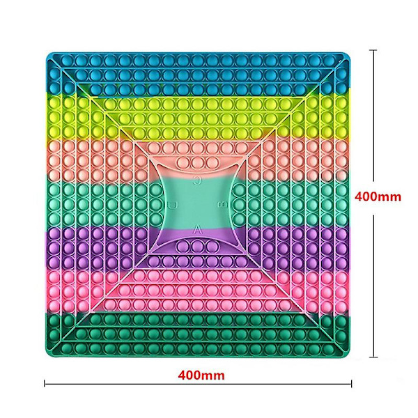 Tryck Bubbla Leksak Fyrkantig Sensorisk Leksak För Ångest Stresslindring Gåvor Spel För Barn Vuxen Hemma Square Checkerboard Macarons