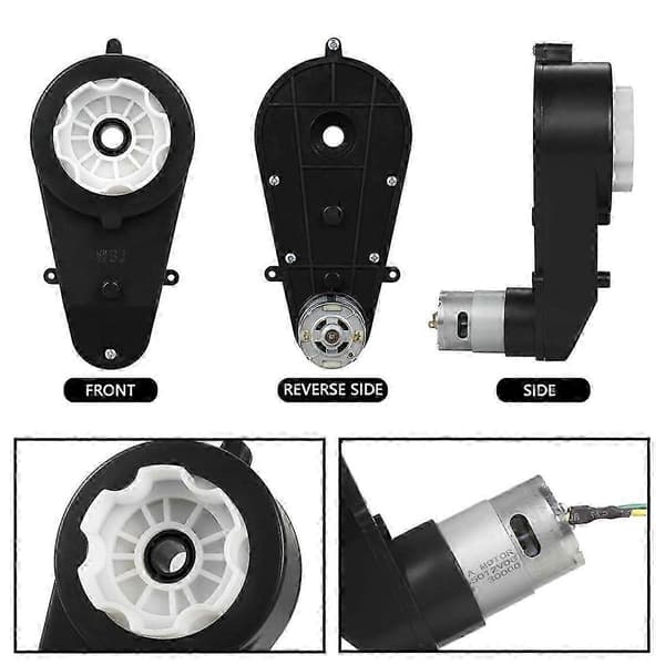 12V Barn Åkbil Växellåda Motor 2st Elmotor Växellåda SZRH A-K 5 5