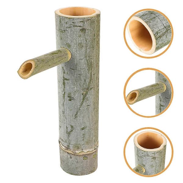 [LCS] Bambu Vattenfontän Liten Bambu Fontän Bambu Vattenåtervinningsfontän Dekor för Akvarium Green 25X17CM
