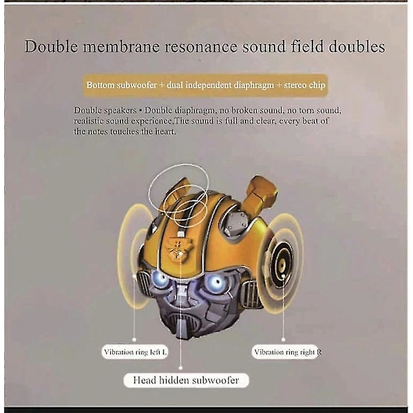 Bumblebee Bluetooth pieni kaiutin langaton audio kannettava mini luova subwoofer kaiutin suuri äänenvoimakkuus ulkokäyttöön