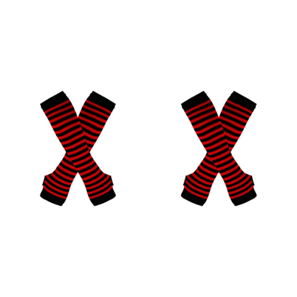 1/2/3/5 Polvisukat Paksuille Reisille Helppo Pukea ja Tehdä Punainen ja Musta 2Set Red and black
