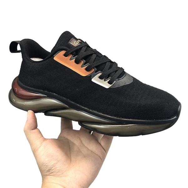 Herr Casual Fly Vävda Andningsbara Äkta Popcorn Sneakers 41