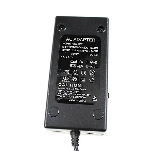 Universell 96W Laptop Strömförsörjning Laddare 12V-24V AC/DC Adapter Laptop Laddare