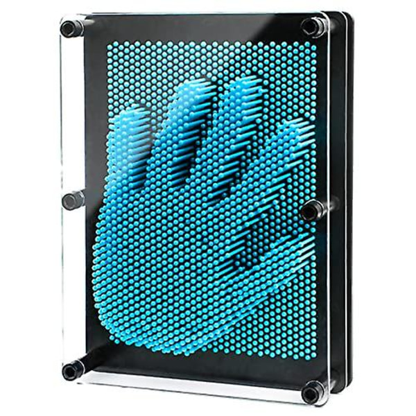 3D Pin Art Leksak, Unik Plast Pin Art Tavla För Barn, Inspirerar Fantasi & Utmanar Sinne Blue