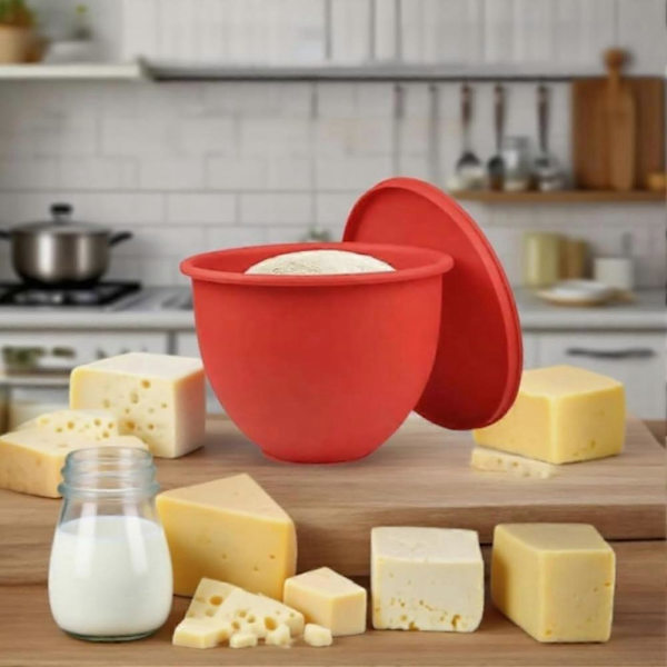 [LCS]2xMixaid Silikonfoder för Kitchenaid 5Qt Mixers, Silikonfoder för Bakning och Matlagning, Tillbehör till Blandare Red & Black