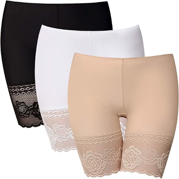 Dame Sikkerhedsshorts Blonde Elastisk Cykel Sikkerhedsshorts Lange Shorts Anti-Gnidnings Trusser Korte Leggings Boxershorts (3-pak)