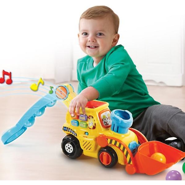 Grävmaskin Bulldozer bollar push leksak för barn