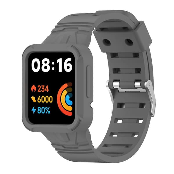 [LCS] Silikonklokkerem til Xiaomi Redmi Watch 2 Lite Dark Grey