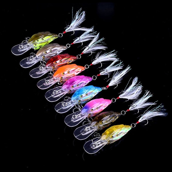 7,5 cm 9 g Dykdjup Crankbait Fiskedrag Swimbbait Artificiellt bete Fiske Wobblers Tillbehör 5