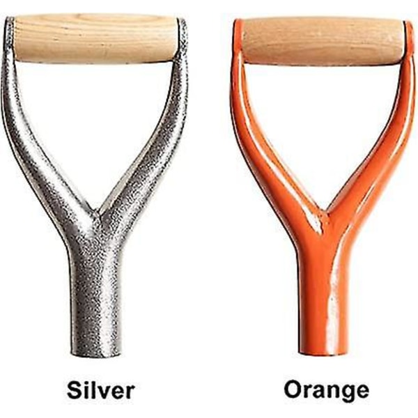 Jern spadehåndtak med indre diameter, D/y grep, god håndbeskyttelse, hage, solid jern, tilbehør, hageredskaper for snøskuffe, graving, rake