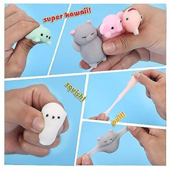 36 st Squishies Squishy leksak 24 st festfavörer för barn mochi sq