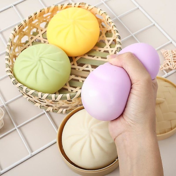 Simulering Stor Bolle Sakte Rebound Voksen Dekompresjonsleketøy white steamed stuffed bun