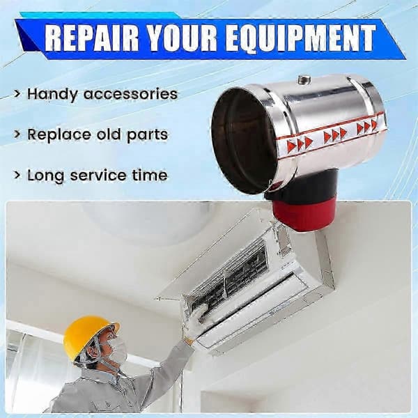 [LCS] 4 tommer 100 mm HVAC-kanalreguleringsventil Elektrisk luftspjeld 220V Silver