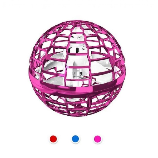 Flynova Pro Flying Ball Leksaker, Mini Drönare För Barn Vuxen, Rgb Lätt Flygande Leksaker pink