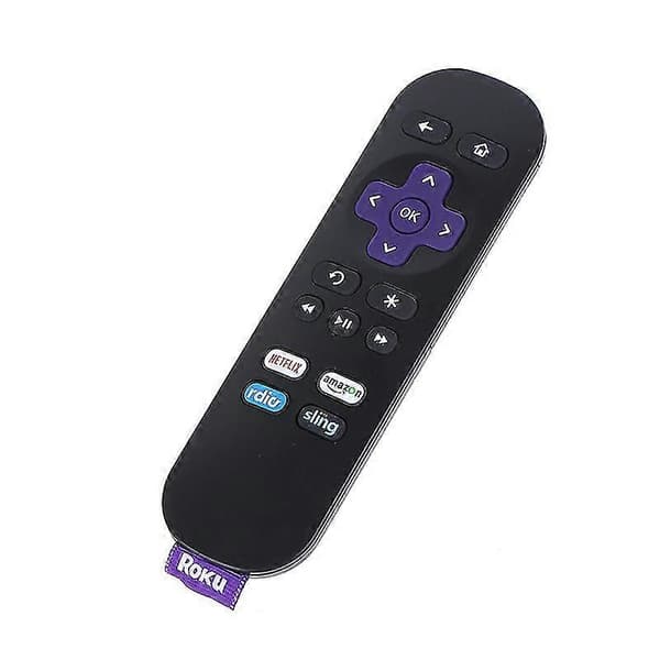 [LCS] Erstatningsfjernkontroll for Roku1/ 2/ 3/4 med stropp Smart fjernkontroll Black 1 Pc