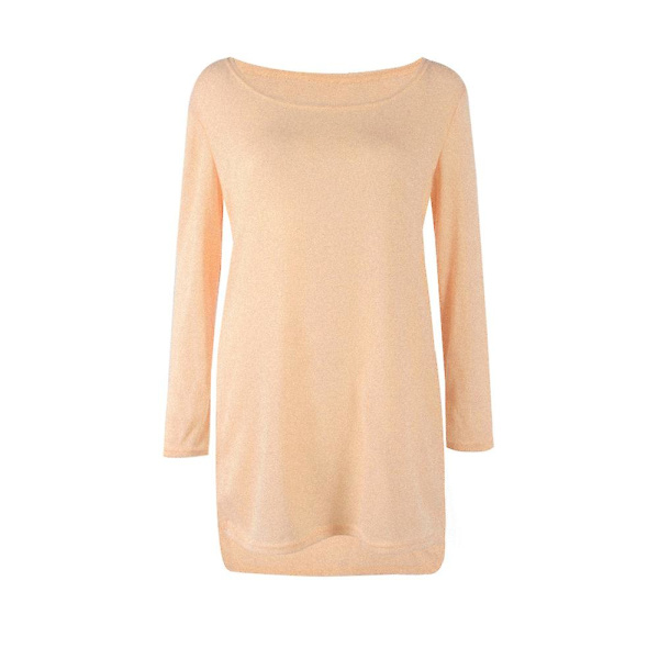 Plus Size Dame Oversized Baggy Genser Kjole Damer Glidelås Strikket Lang Genser S