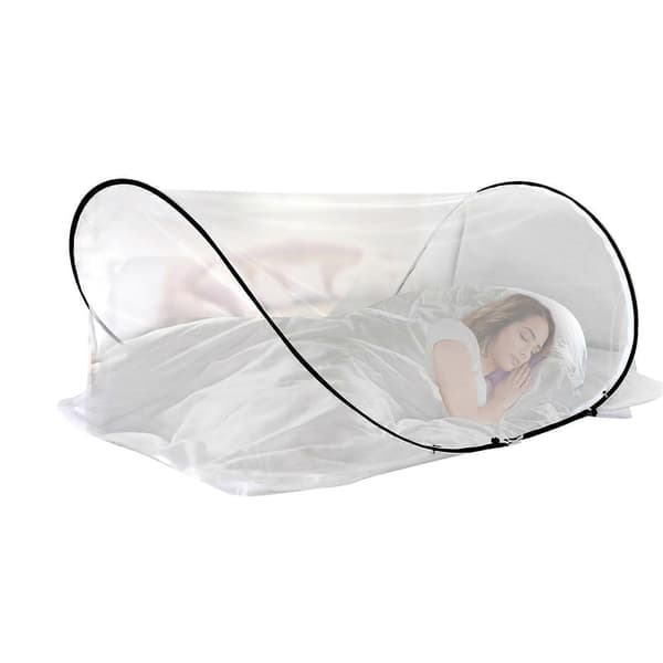 [LCS]Gratis installation hopfällbart myggnät Andningsbart sängmyggtält Lätt bärbart nät Adjustable Style