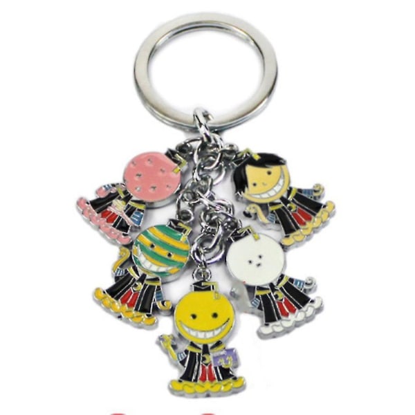 Assassination Classroom Metal Doll 5 Pendant Mobile Phone Rope K