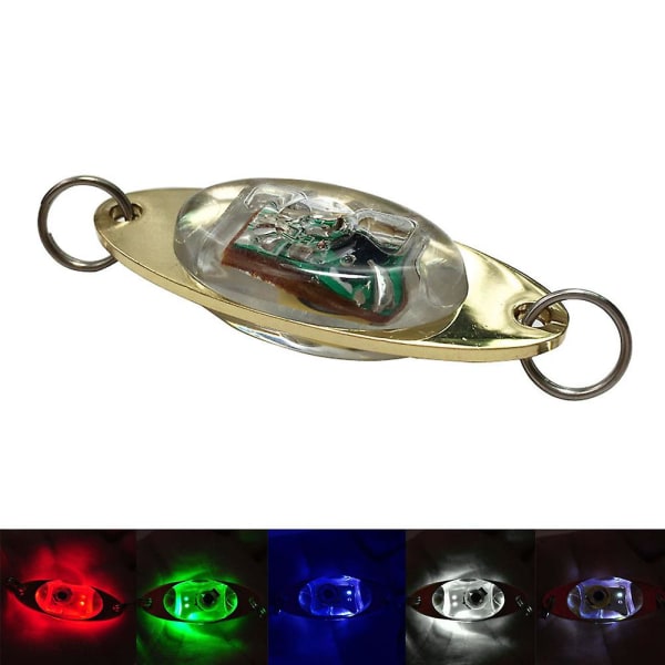 Led Light Bait Fishing Lure Deep Drop Undervattens Blinkande Lampa Metal Light Bait Colorful