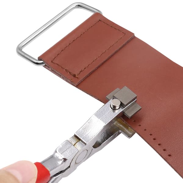 4mm Silent Leather Hole Punch Sewing Hand Pliers Leather Craft Tool Heavy Duty Snap (Style A)