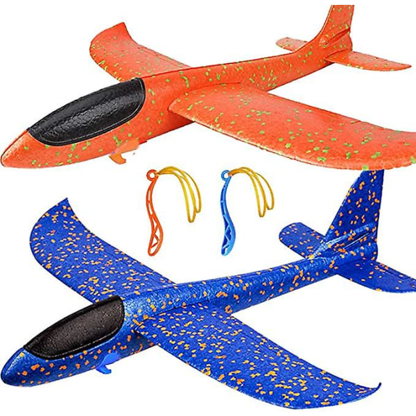 2-pack flygplansleksaker, uppgraderad 18\" stor kastskumsflygplan