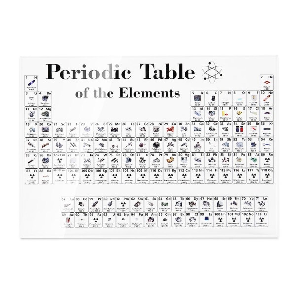Periodiska tabell display med element student lärare gåvor hantverk dekor 170x120x24mm